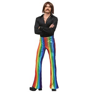 Disco King Costume with Rainbow Pants